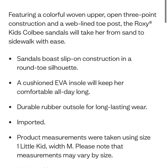 Roxy NWOT girl 11T rainbow flip flops - Picture 7 of 7